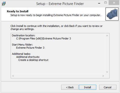 extreme picture finder key